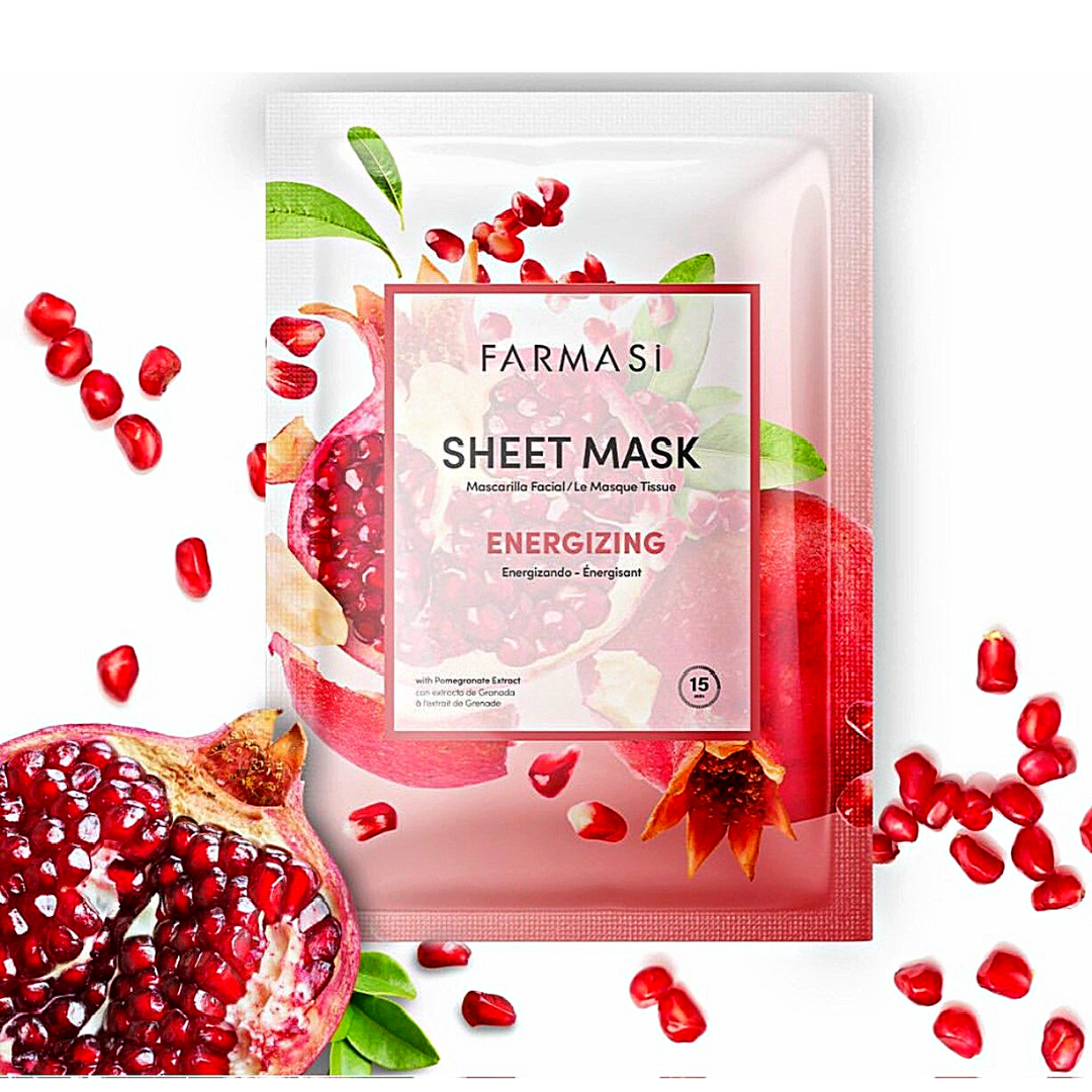 Maske tekstili per fytyren me ekstrakt Shege